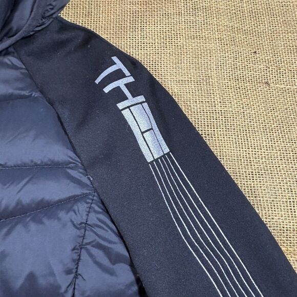 Tommy Hilfiger Natural Down Packable Puffer Jacket Full Zip Fleece Sleeves XS - Picture 3 of 8